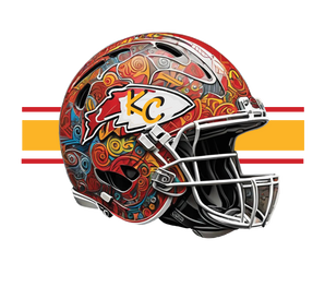 KC Helmet graphic t-shirt on solid color