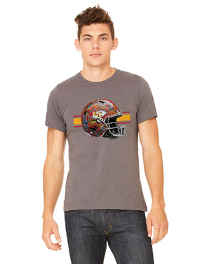 KC Helmet graphic t-shirt on solid color