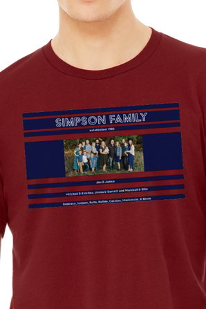 short sleeve custom photo t shirt